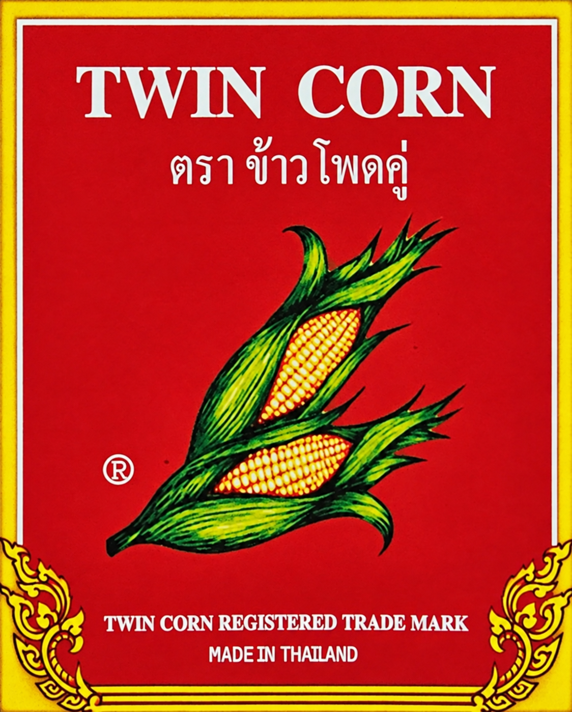Original Twin Corn Brand label